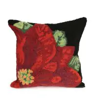 Trans Ocean Pillow Frontporch Botanical 100% Polyester Hand Tufted 2046